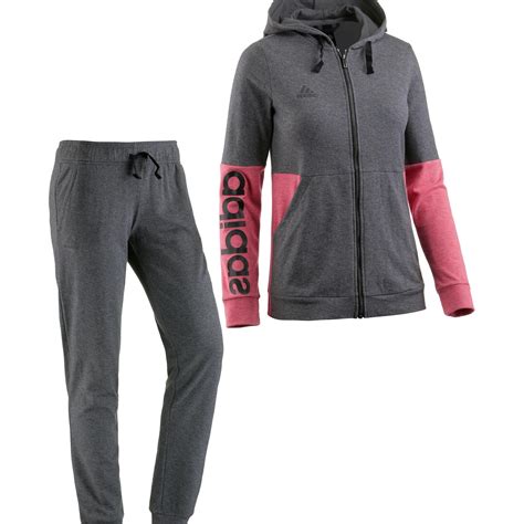 adidas anzug damen grau pink|adidas de trainingsanzug.